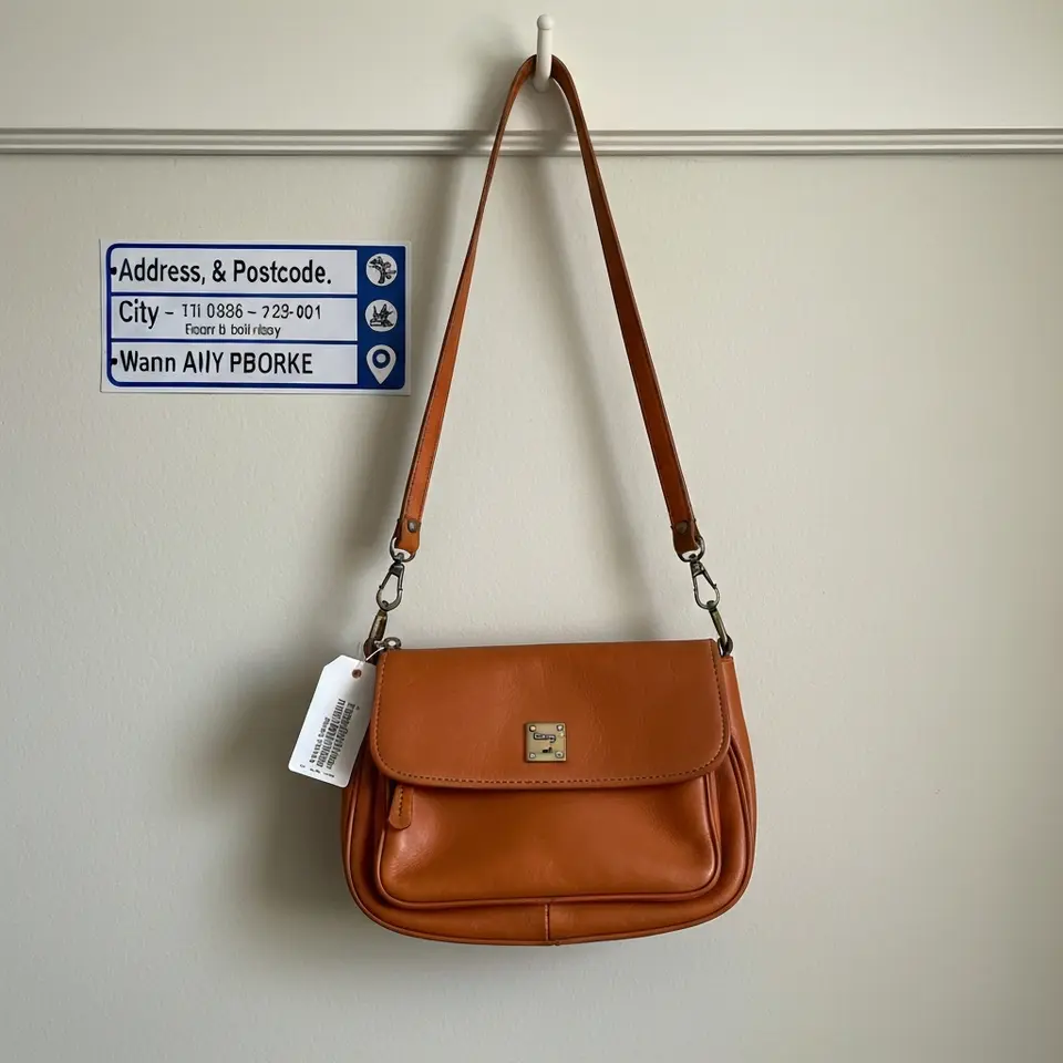 Vintage Dooney and Bourke Leather Crossbody, Excellent Condition - фото 1