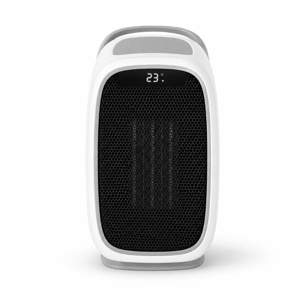 Portable Ceramic Space Heater with Digital Thermostat, 1500W - фото 1