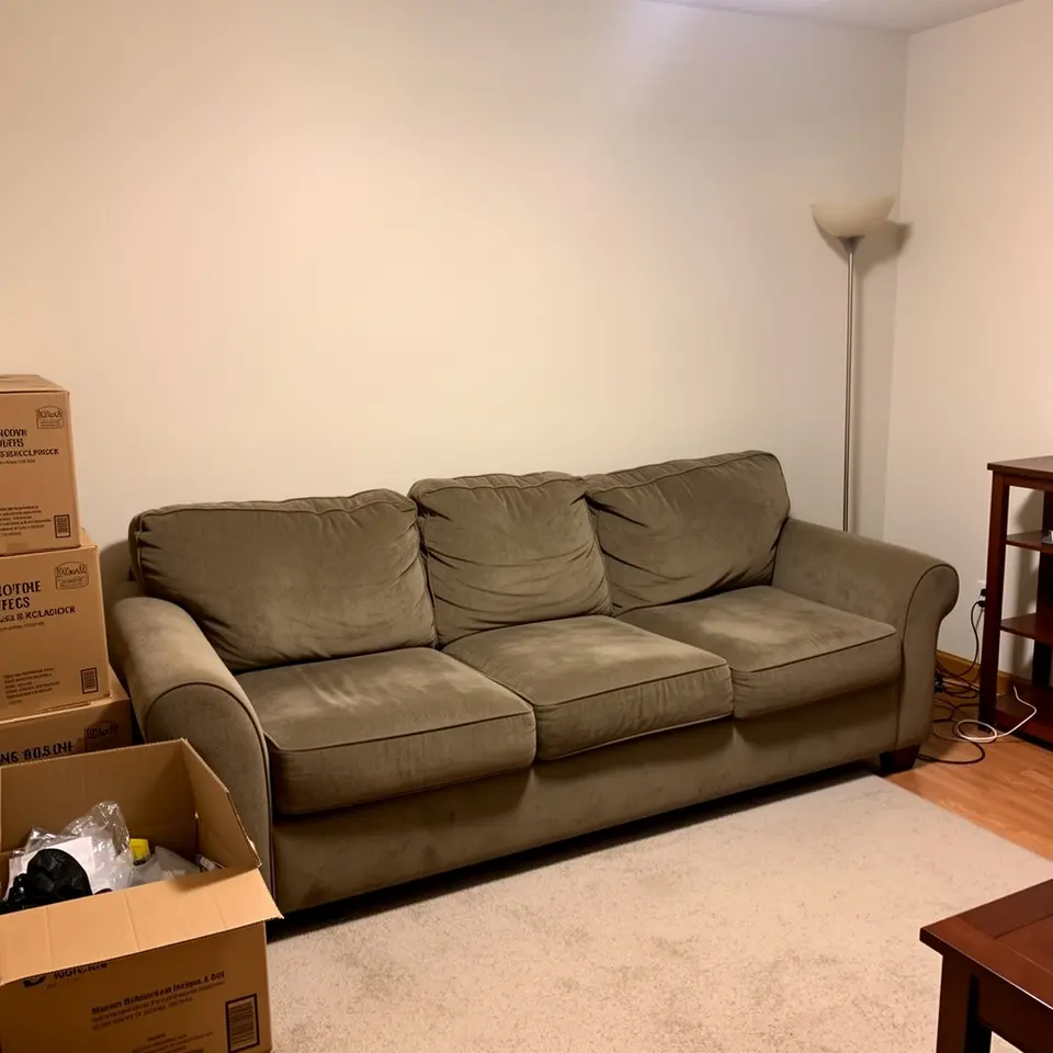 Comfortable Sofa, Clean and Ready for Pickup, Works Fine - фото 1