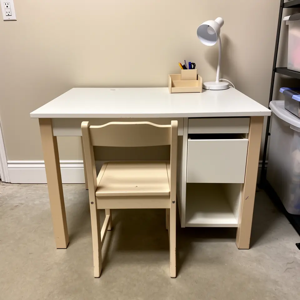 Kids study desk - clean home item, pickup in Winnipeg - фото 1