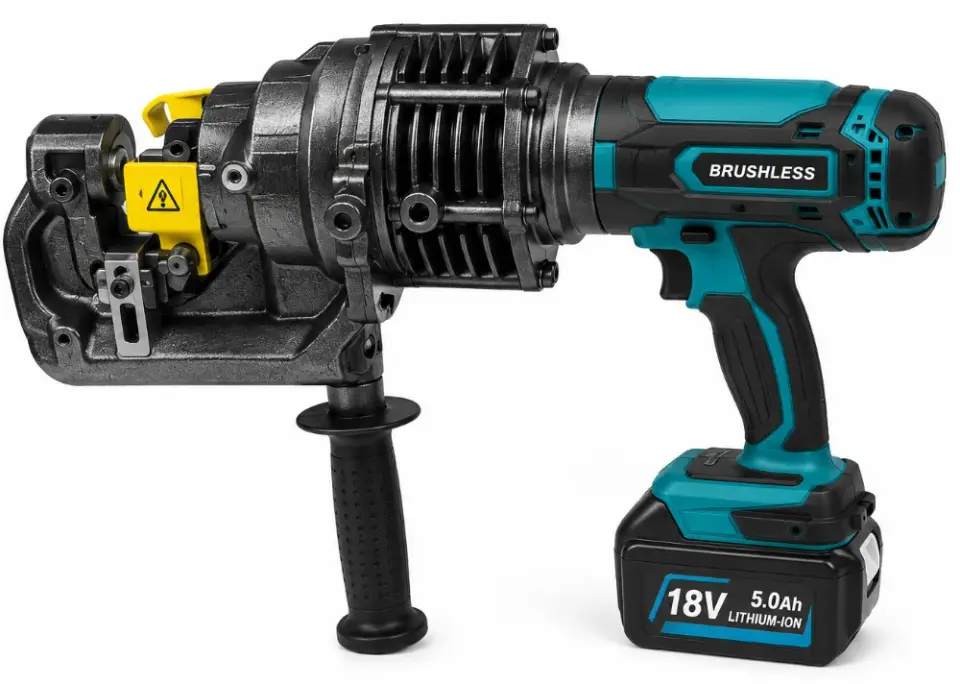 18V Cordless Hydraulic Rebar Cutter – Heavy-Duty Portable - фото 1