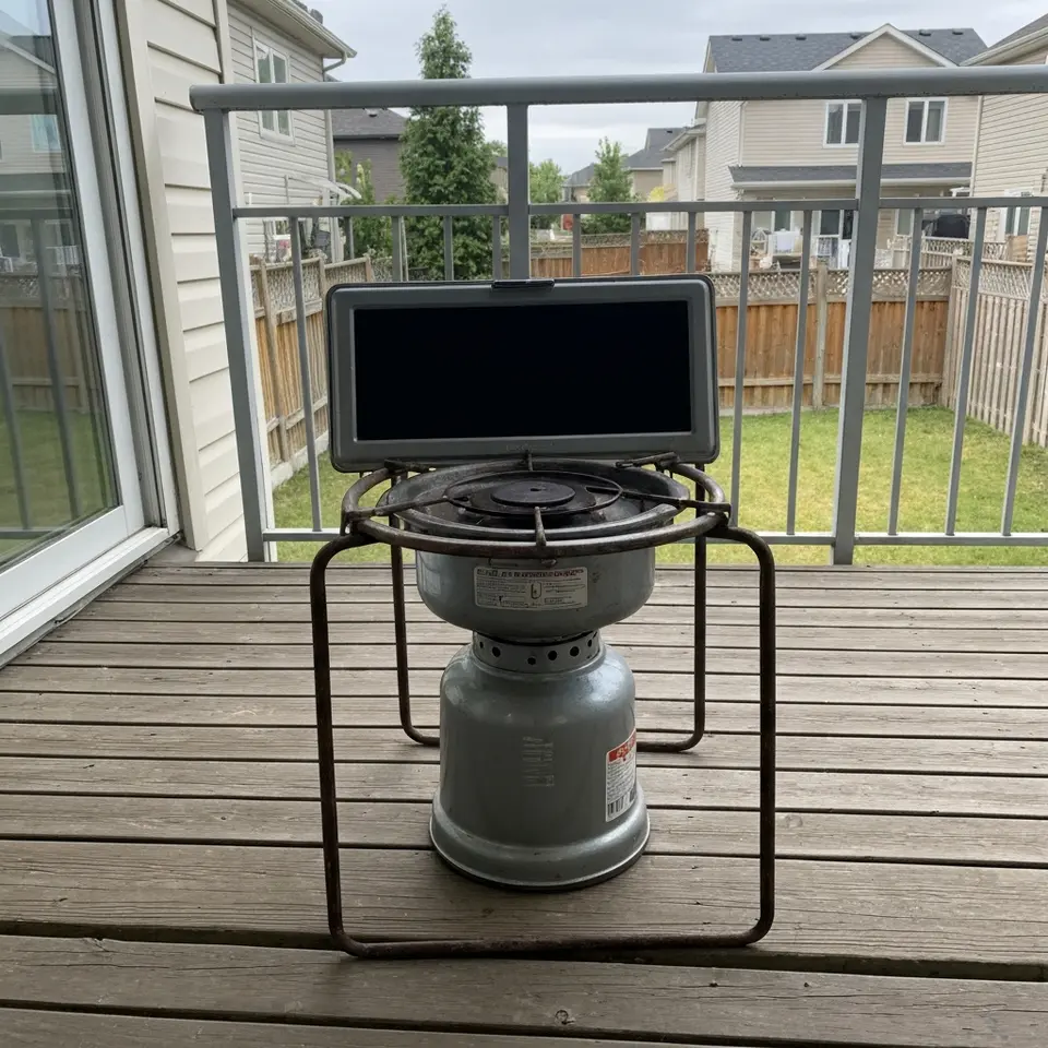 Portable camping stove, local pickup - фото 1