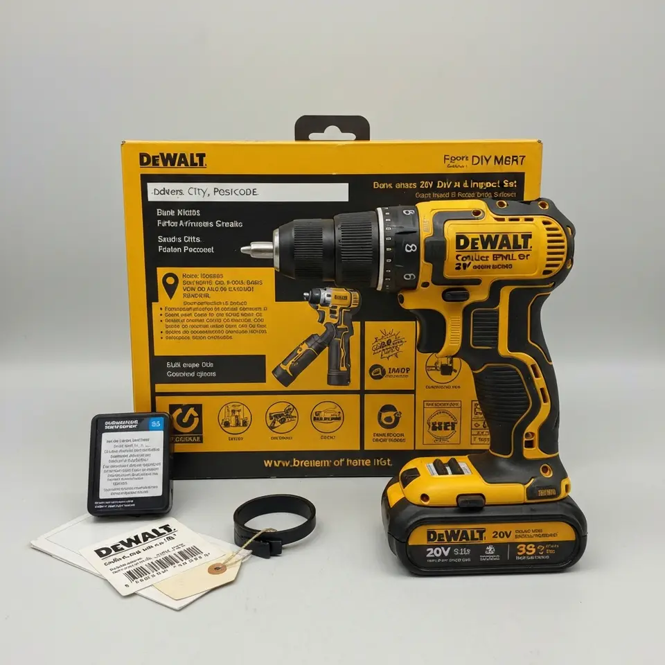 Available: DeWalt 20V Cordless Drill and Impact Set - фото 1