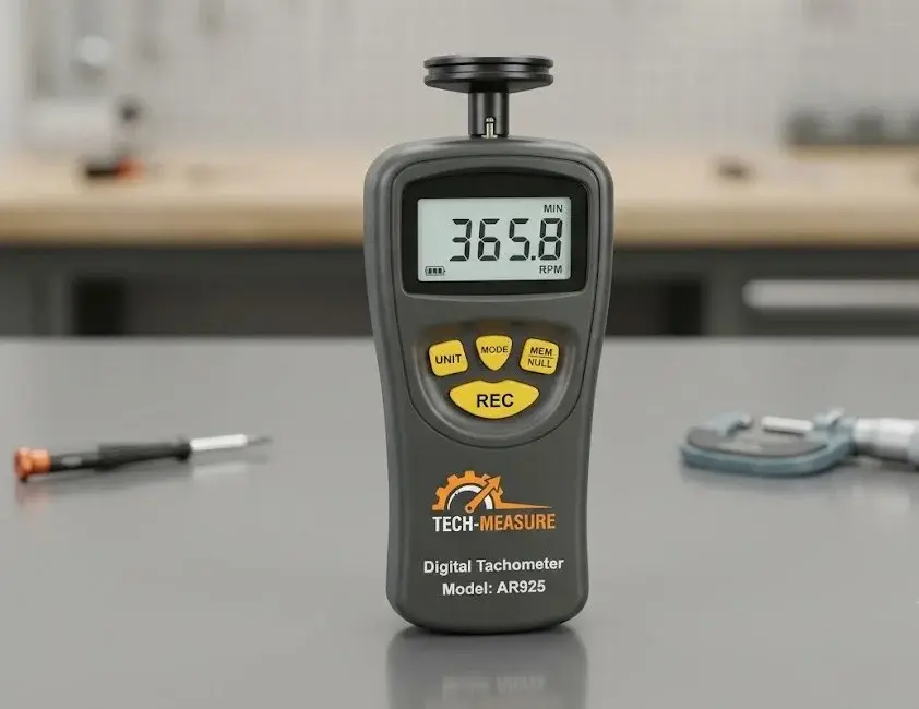 Digital Contact Tachometer AR925 – RPM Speed Measurement - фото 2