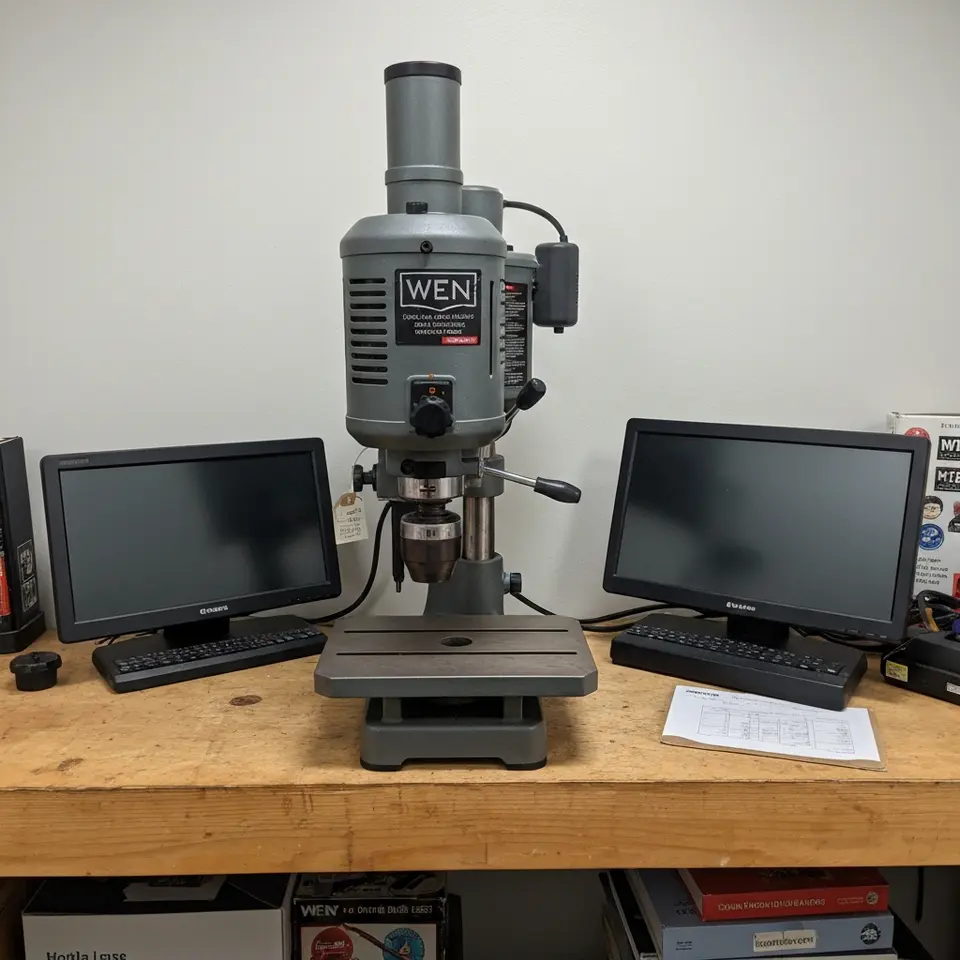 WEN 10-inch Drill Press with Laser, Clean Used Shape - фото 1