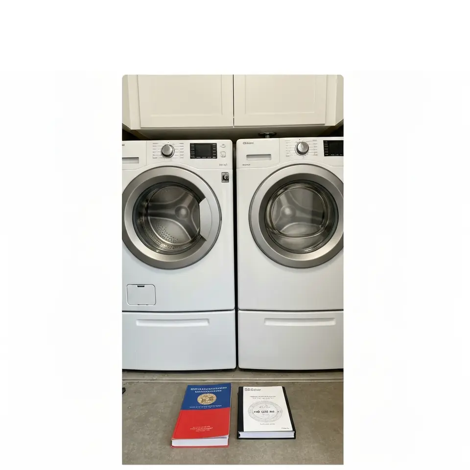 Washer dryer pair, clean and available for local pickup in Red Deer - фото 1