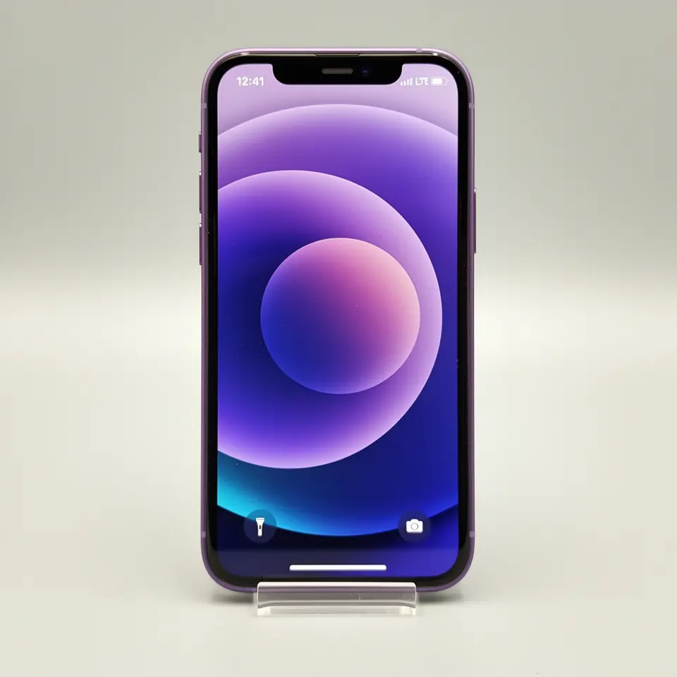 iPhone 12 128GB Purple, б/у - фото 1