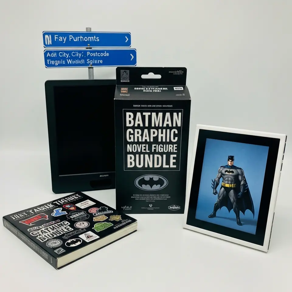 Batman Graphic Novel and Figure Bundle, Clean Collection - фото 1