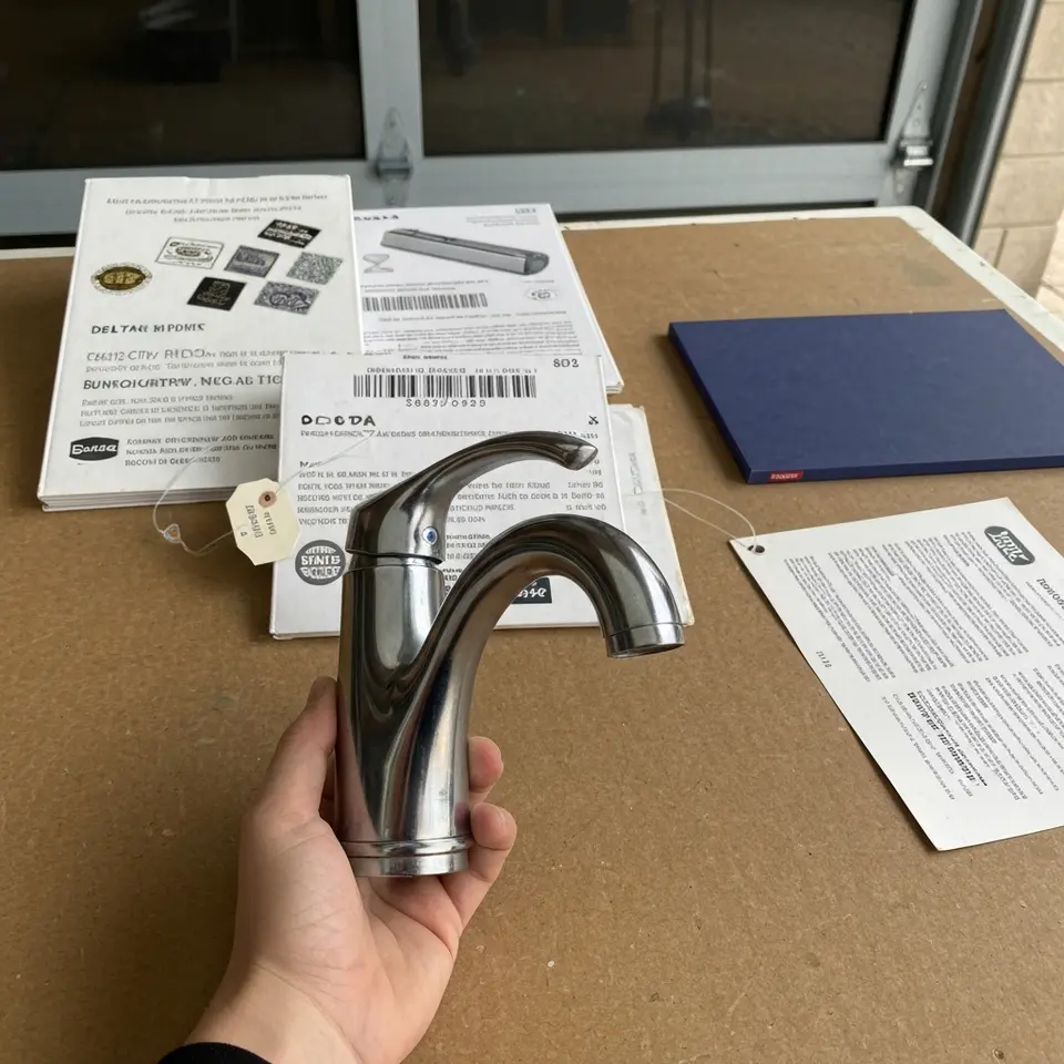 New Delta Single Handle Bathroom Faucet - фото 1