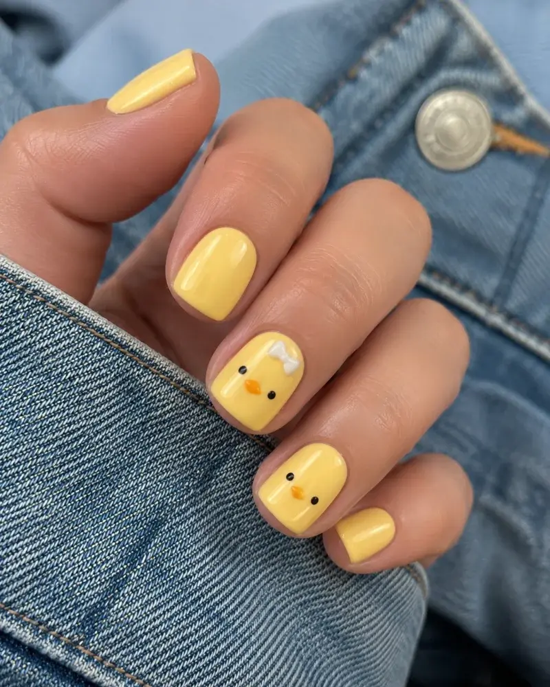 Butter Yellow Nail Polish for Cute Chick Nail Art - фото 4