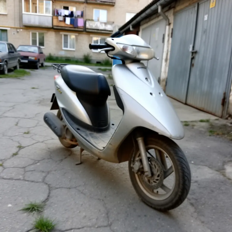 Скутер Honda Dio на ходу - фото 1
