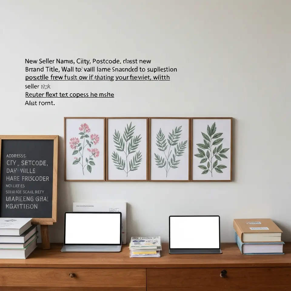 Set of Three Botanical Wall Art Prints Framed - фото 1