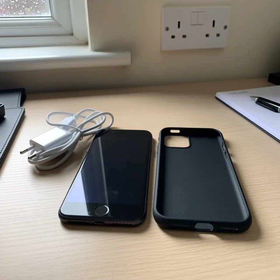 Unlocked smartphone bundle with charger and case - Leeds ready to collect - фото 1