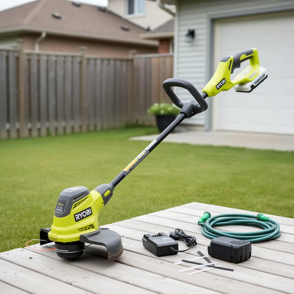 Ryobi cordless string trimmer for sale in Surrey - ready to use - фото 1