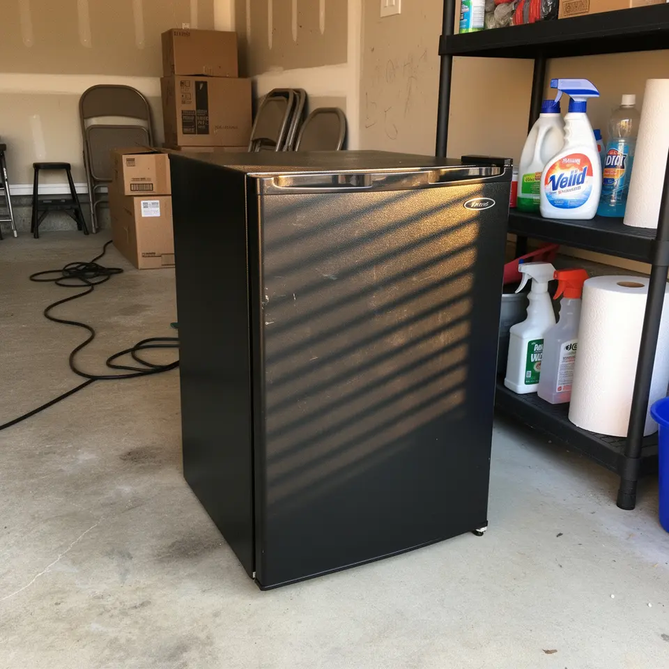 Black Mini Refrigerator, Light Use - фото 1