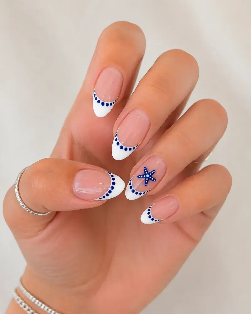 Navy Blue Nail Art Polish for Coastal French Manicure - фото 2