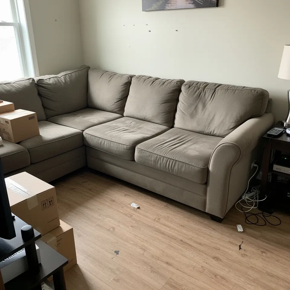 Modern Sectional Couch, Pickup Only - фото 1