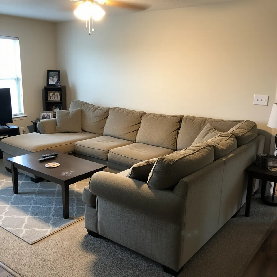 Large Sectional Sofa, Moving Sale - фото 1