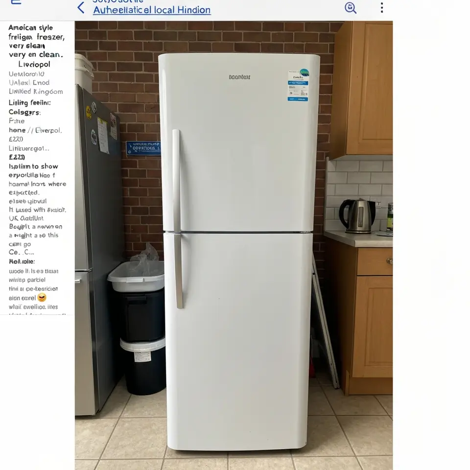 American style fridge freezer, very clean - Liverpool local collection - фото 1