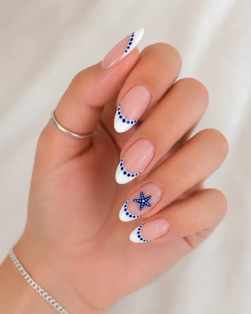 Navy Blue Nail Art Polish for Coastal French Manicure - фото 5