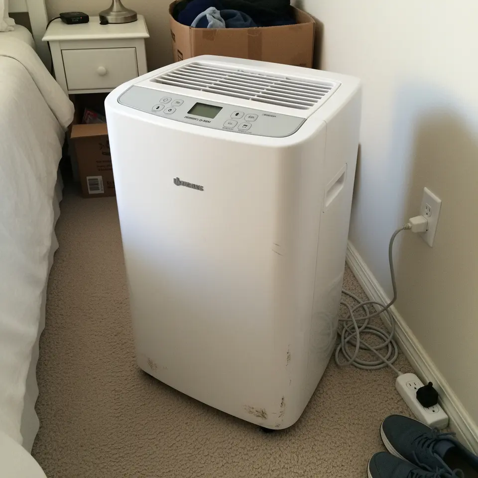 White Portable AC Unit, Used One Summer, Moving Sale - фото 1