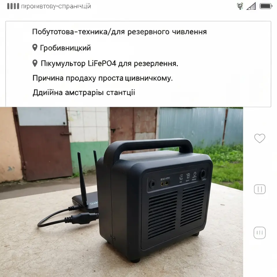 Акумулятор LiFePO4 для резервного живлення - фото 1