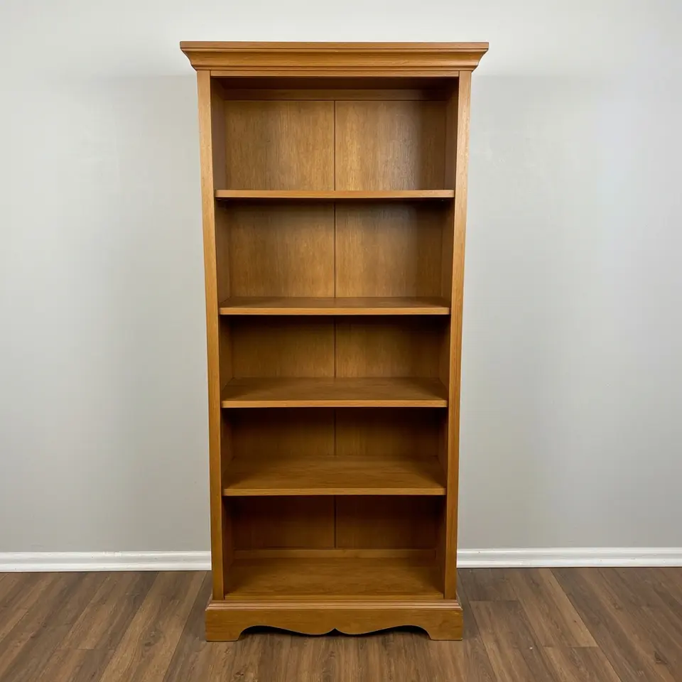 Available: Five-Shelf Solid Wood Bookcase - фото 1