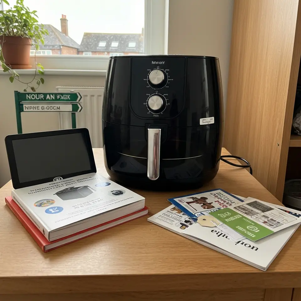 Nearly new air fryer, boxed, clean appliance - фото 1