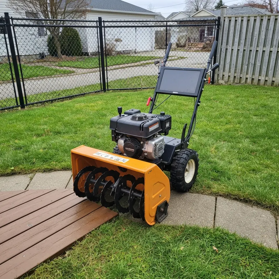 Electric snow thrower, good usable condition - фото 1