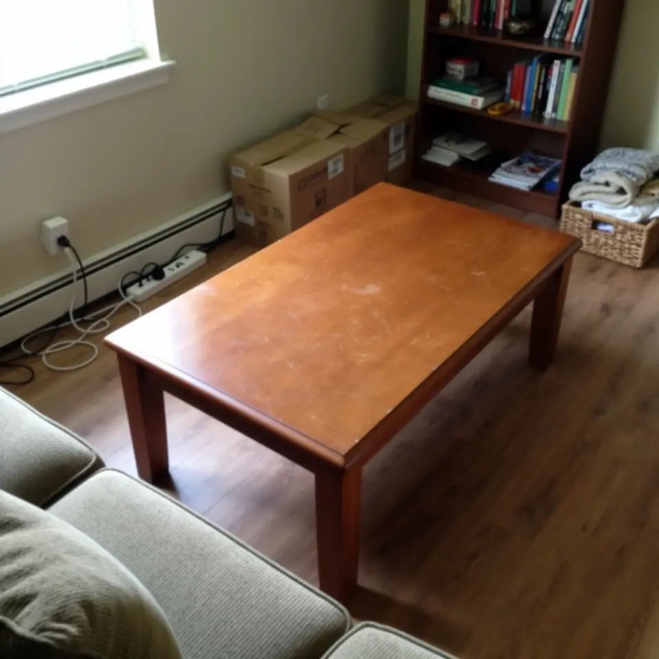 Solid Wood Coffee Table with Normal Wear - фото 1