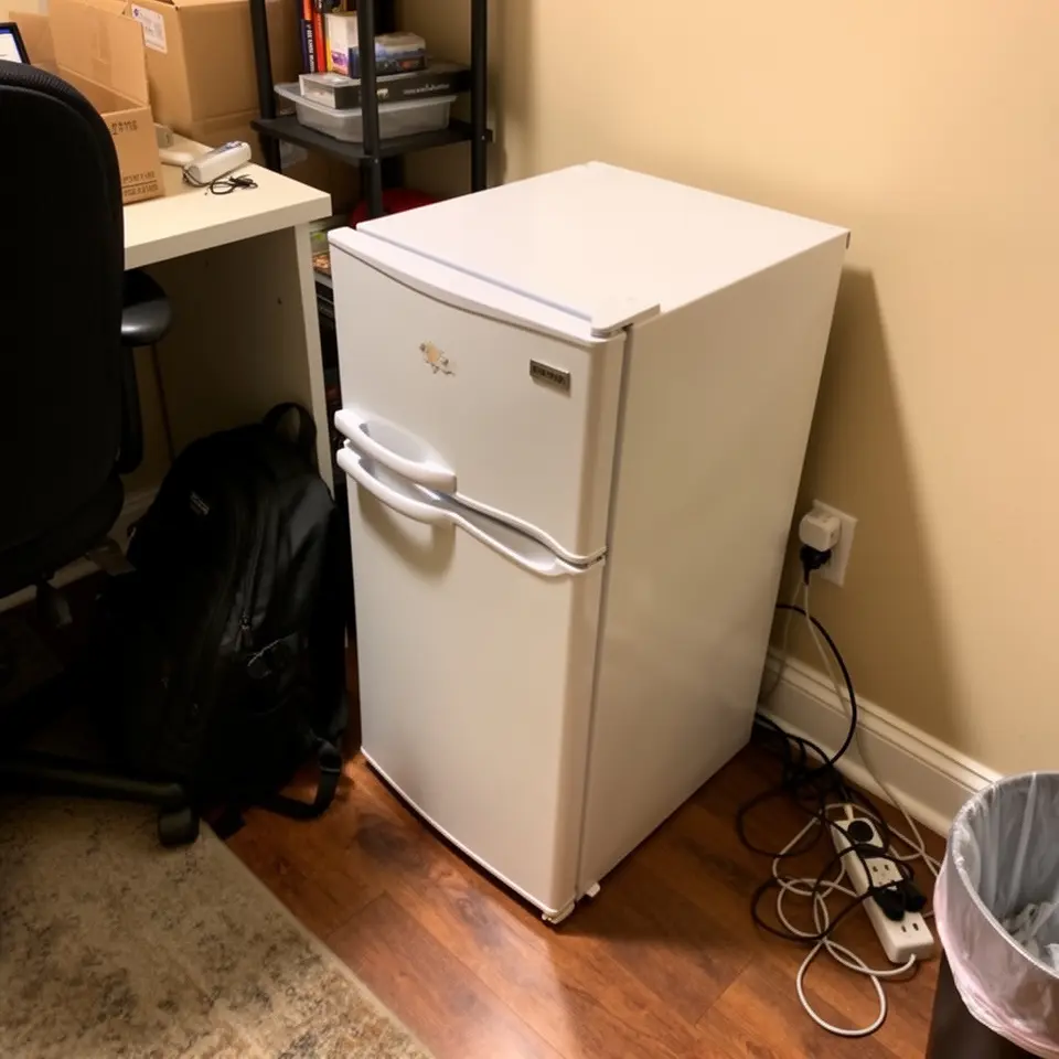 Small Fridge with Freezer Compartment, Priced To Sell 255b-2 - фото 1