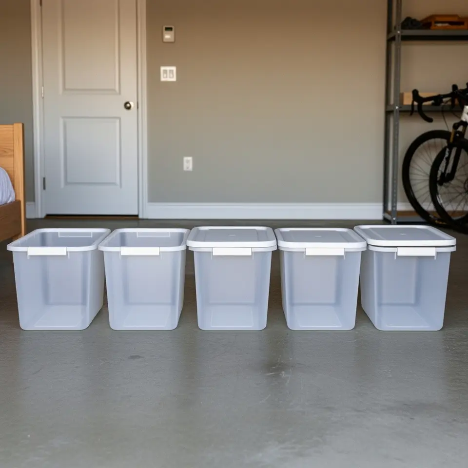 Under-bed storage bins set, good condition for home use in Brampton - фото 1