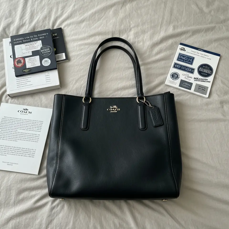 Closet Cleanout: Coach Willow Leather Tote in Black - фото 1