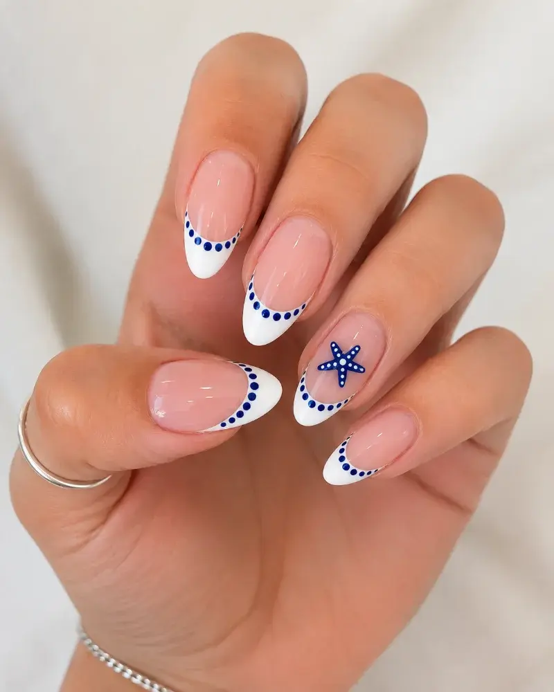 Navy Blue Nail Art Polish for Coastal French Manicure - фото 1