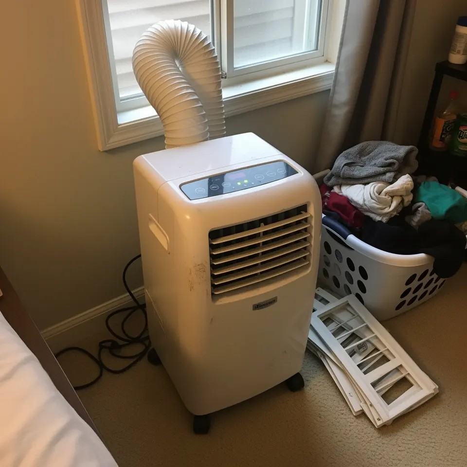 Used Portable Air Conditioner with Window Kit, Pickup Only 255f-2 - фото 1