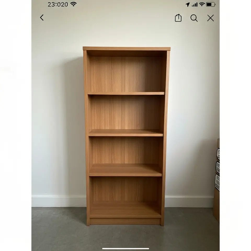 Pair of oak effect bookcases - London ready to collect - фото 1