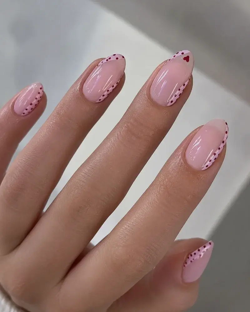 Burgundy Nail Art Polish for Dotted French Tips - фото 4