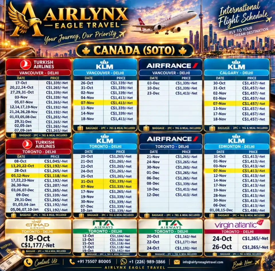 Airlynxeagletravel | Canada Flight Tickets & International T - фото 4
