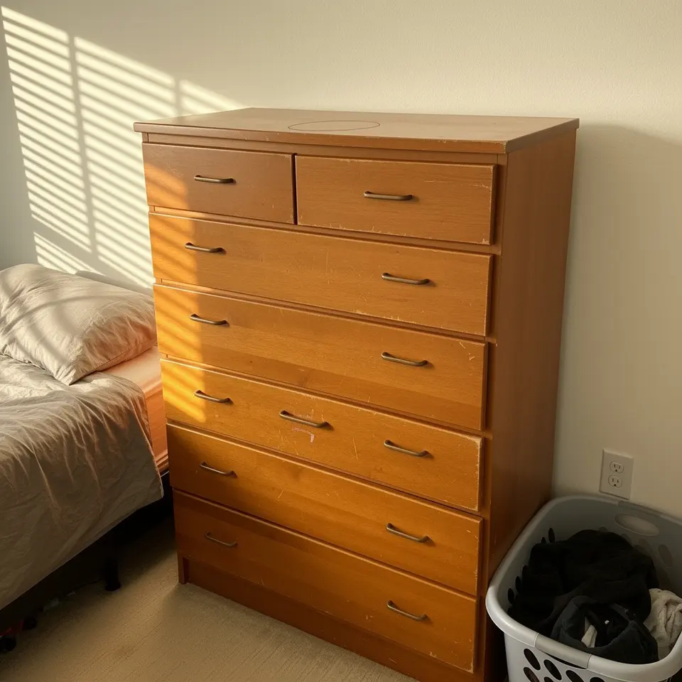 Used 6 Drawer Dresser, Good Condition, Clean b6de-2 - фото 1