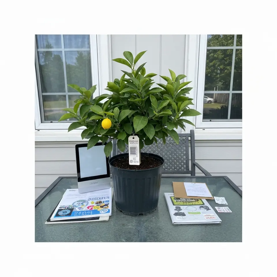 Established Meyer Lemon Tree in Patio Container - фото 1