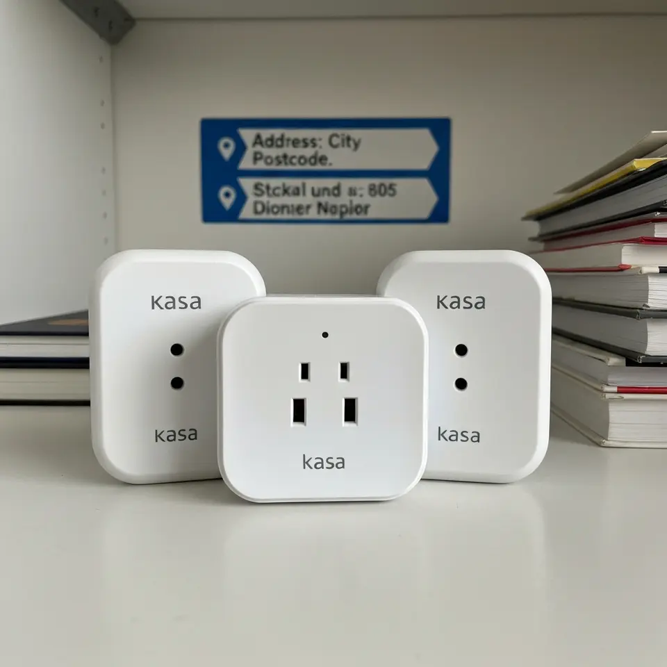 Kasa Wi-Fi Smart Plug Four Pack, Good Condition - фото 1