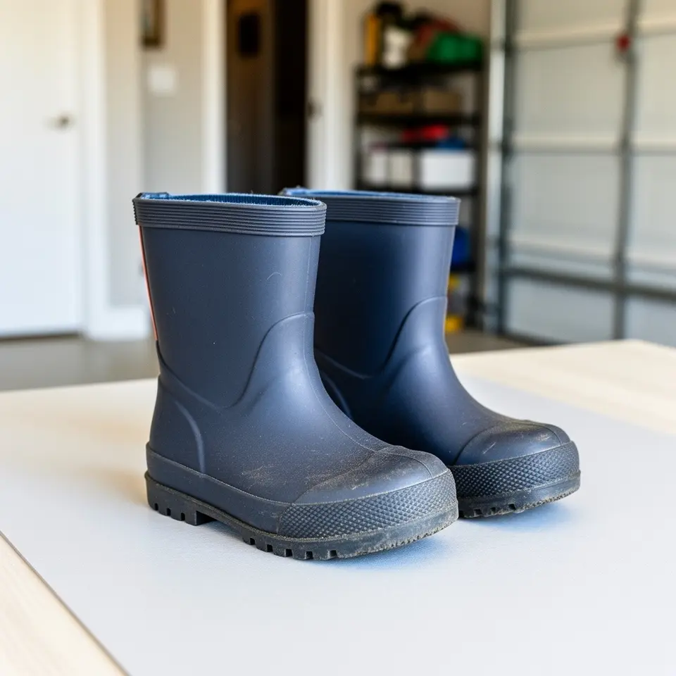 Toddler rain boots size 9, gently used and ready for pickup in St. John's - фото 1