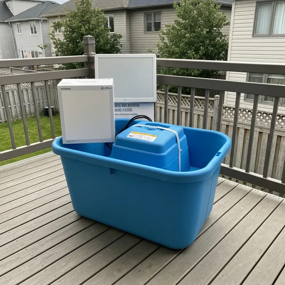 Pool maintenance kit, stored indoors - фото 1